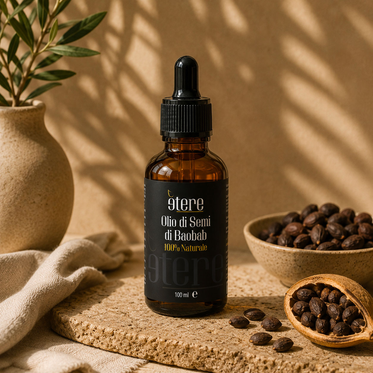 Olio vegetale di semi di baobab - 100 ml
